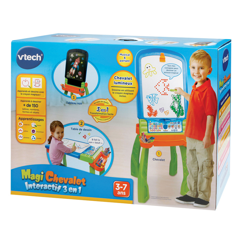 VTech - Jouet bureau enfant interactif 5 en 1 Mixte - Magibureau