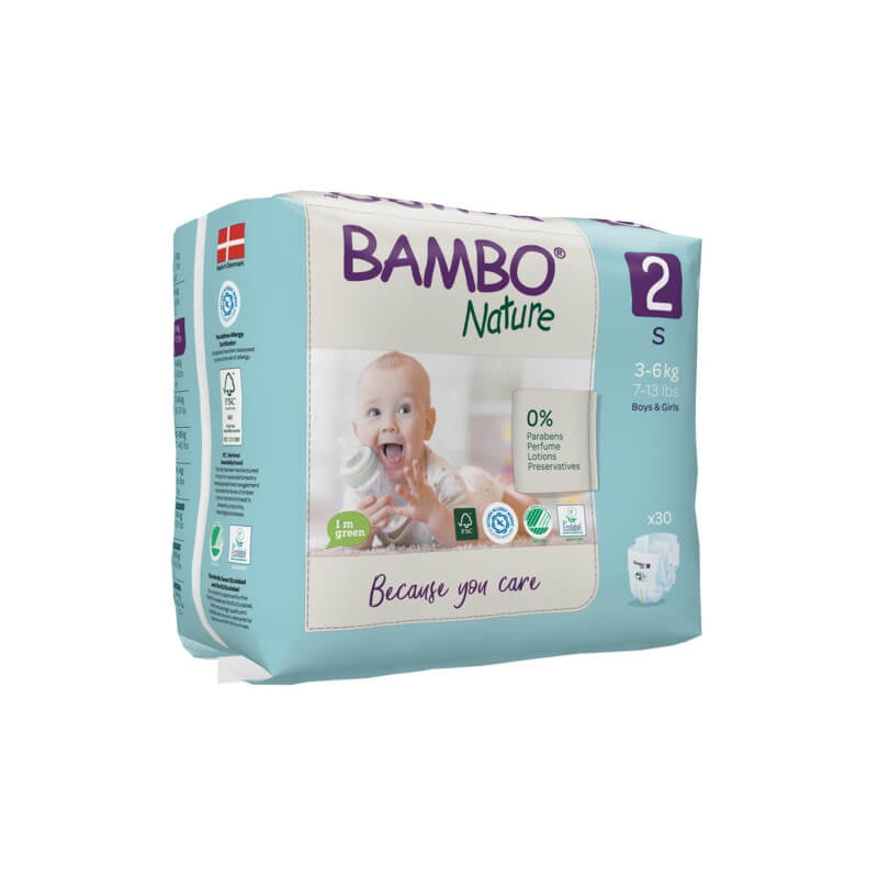 BAMBO NATURE - Couches Taille 2 (3-6kg)