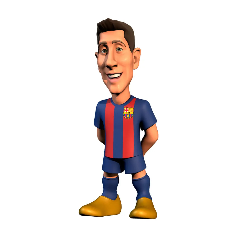 Minix – Figurine de football Robert Lewandowski FC Barcelone 12 cm