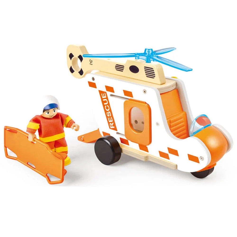 Hape - Coffret Hélicoptère de Secours 2-8A