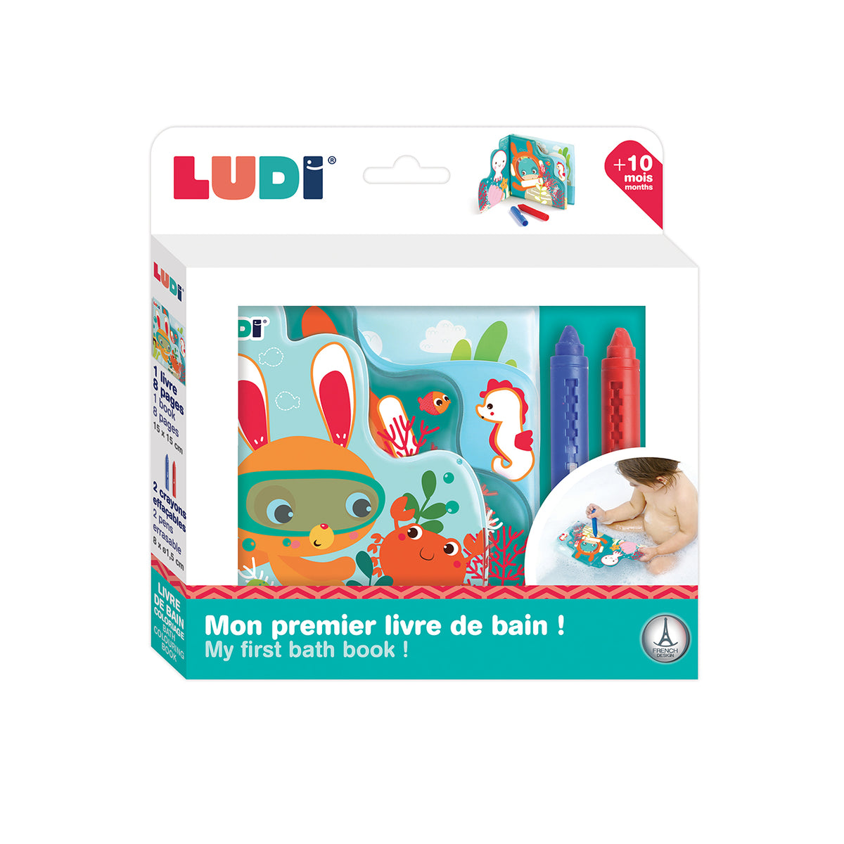 LUDI - Livre De Bain Coloriage