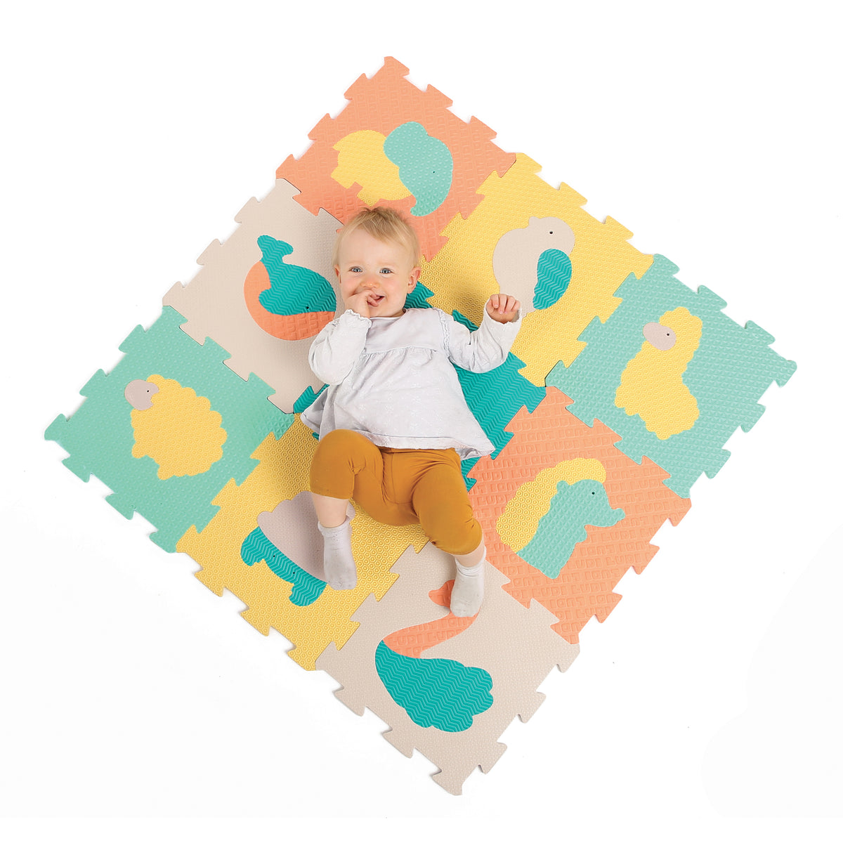 LUDI - Tapis De Jeu Dalles ANIMAUX TOUCH