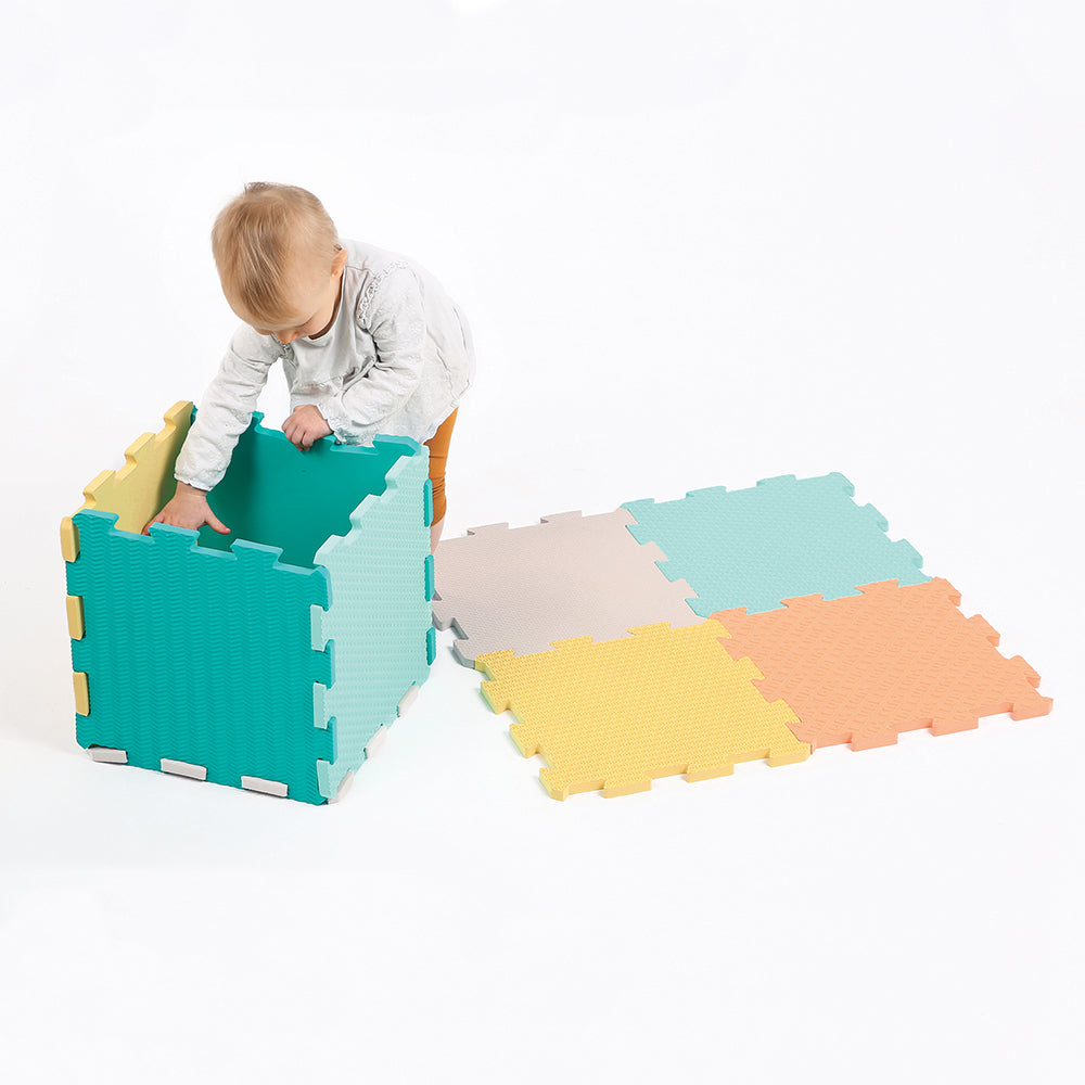 LUDI - Tapis De Jeu Dalles En Mousse Unies Touch