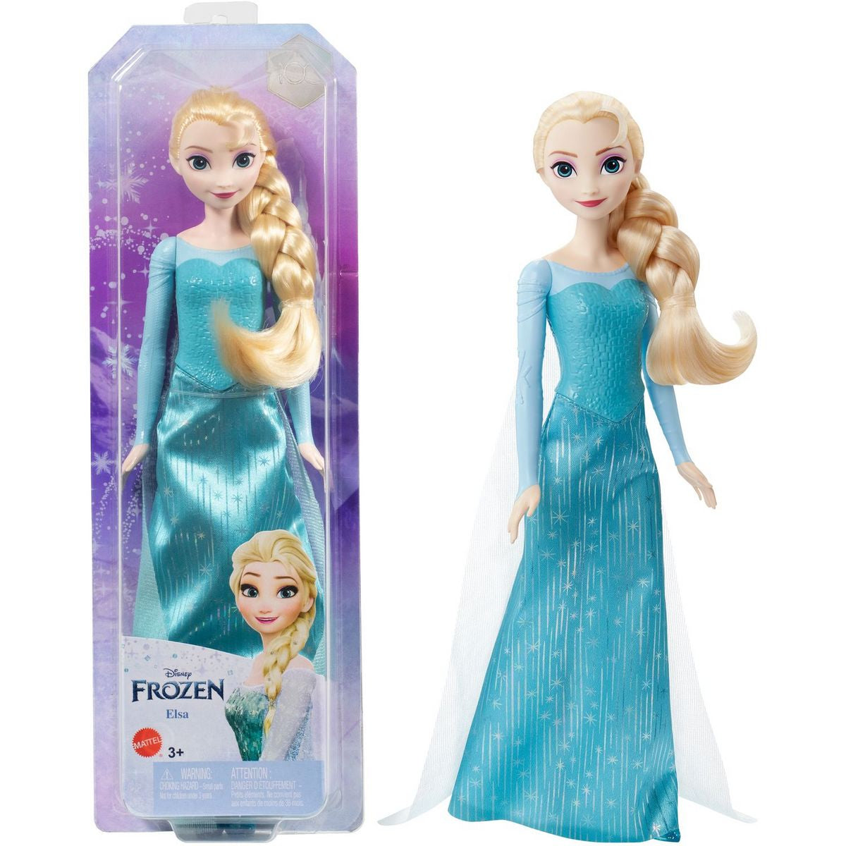MATTEL - Disney La Reine des Neiges Poupée Elsa Chantante 29 CM