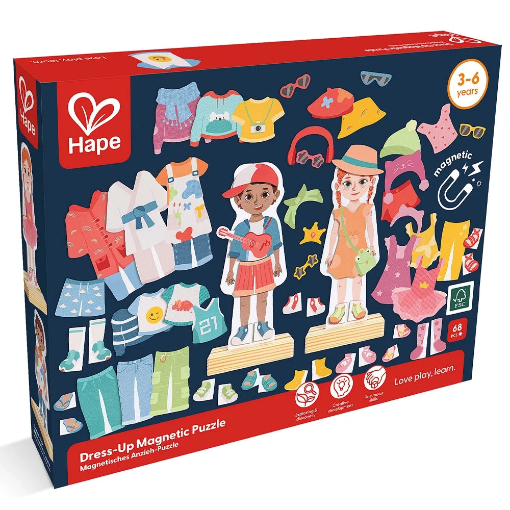 Hape - Puzzle Magnétique Habillage 3-6A