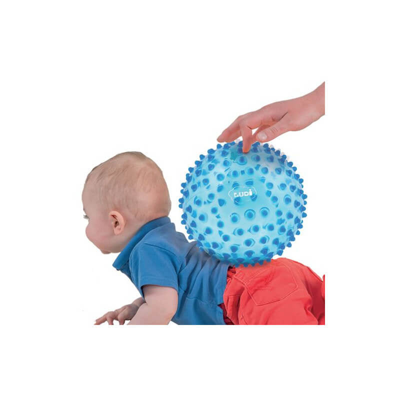 LUDI - BALLE SENSORIELLE BLEUE