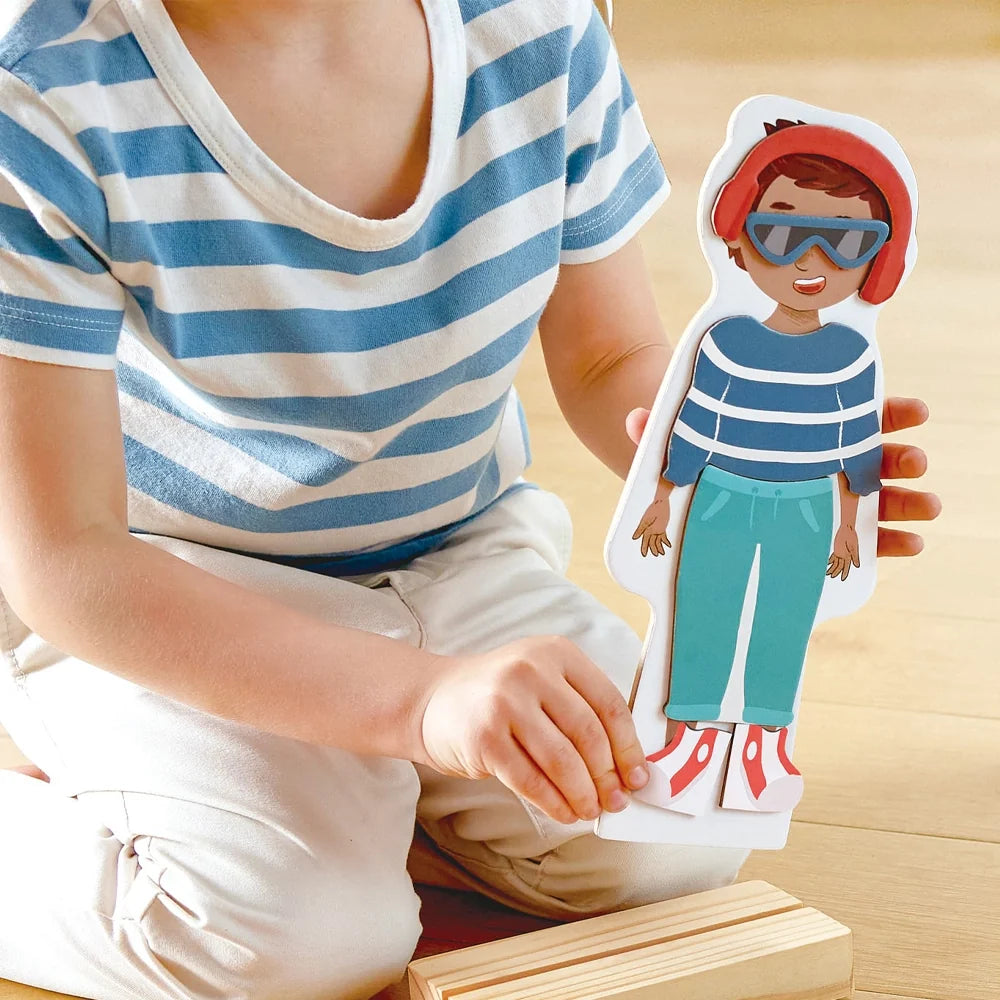 Hape - Puzzle Magnétique Habillage 3-6A