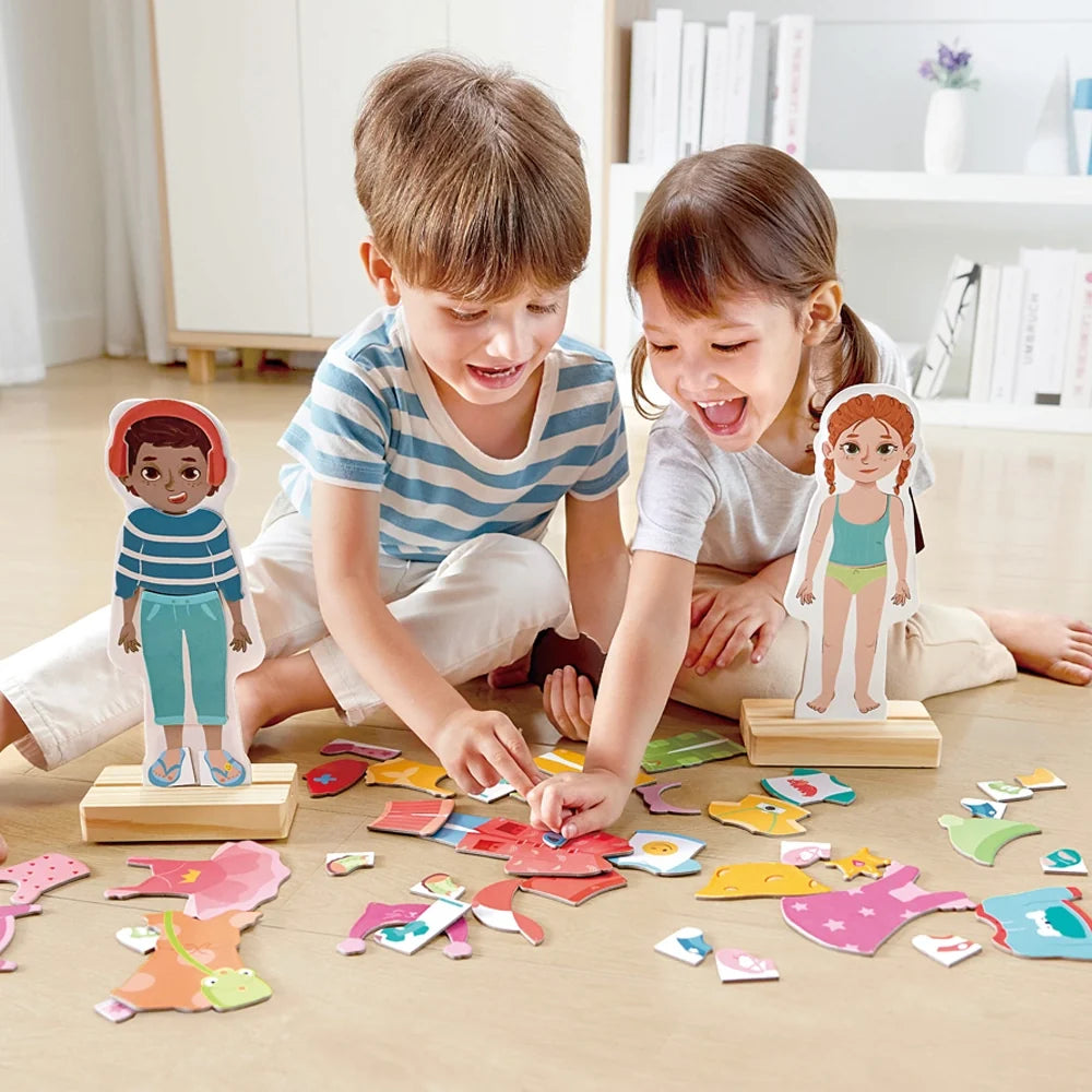 Hape - Puzzle Magnétique Habillage 3-6A