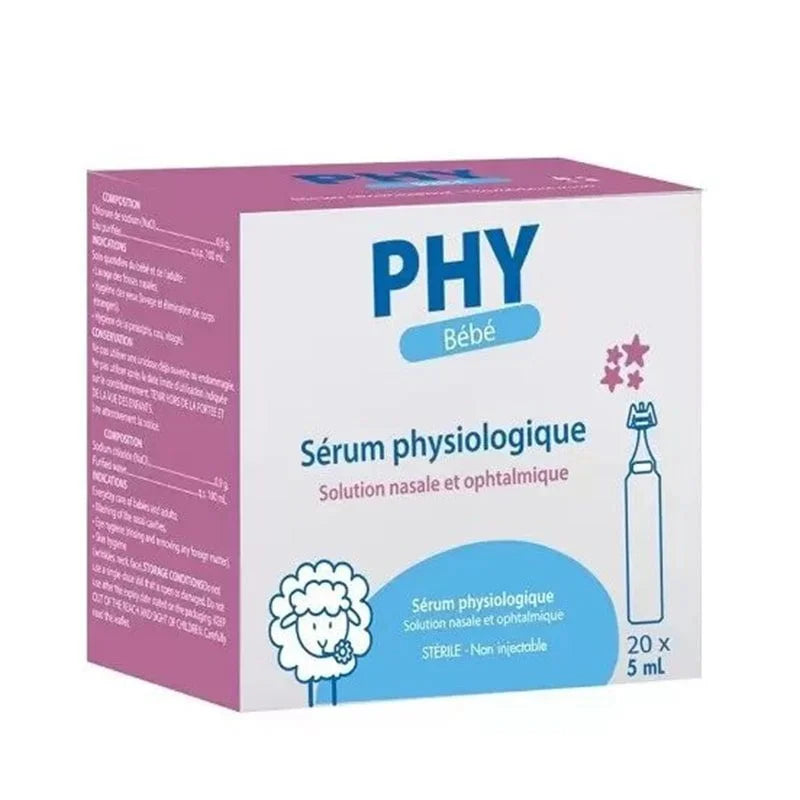 Gilbert – Sérum physiologique 5 ml, boîte de 20 unidoses