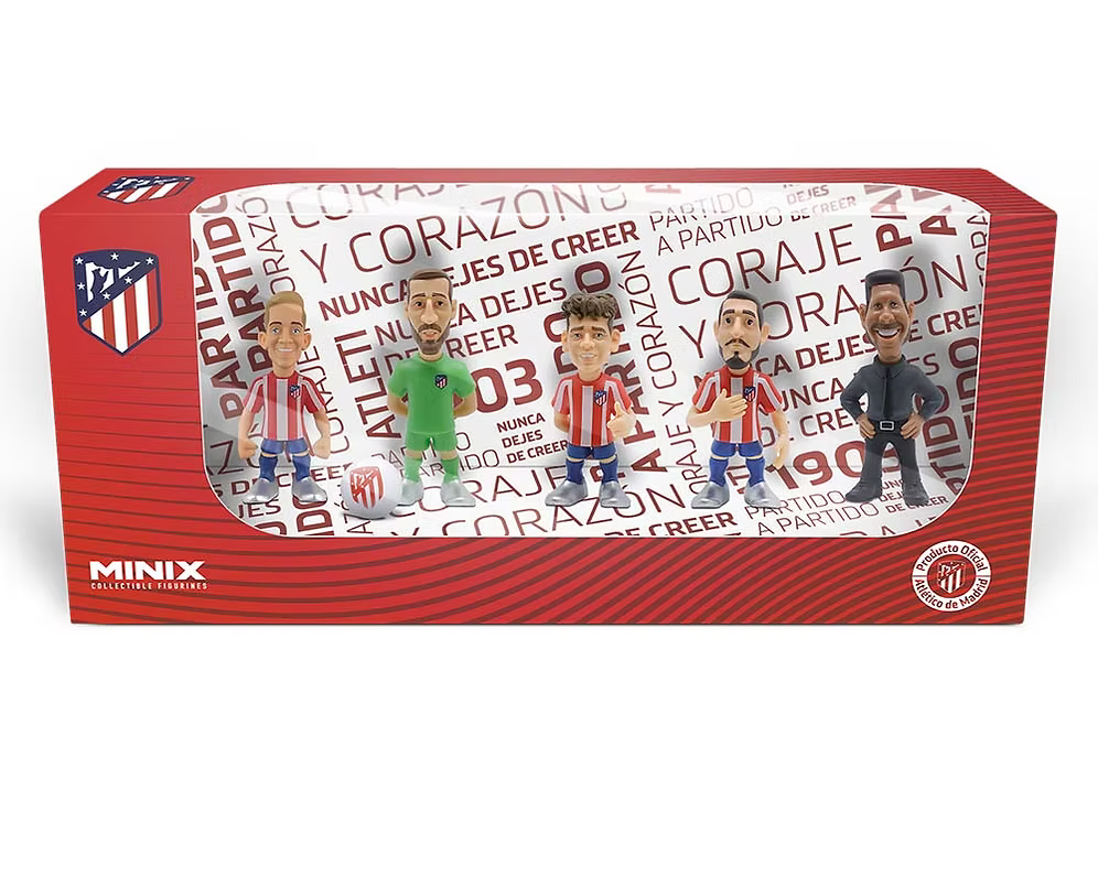 Pack de 5 figurines – Atlético de Madrid B (Simeone, Oblak, Koke, Griezmann)