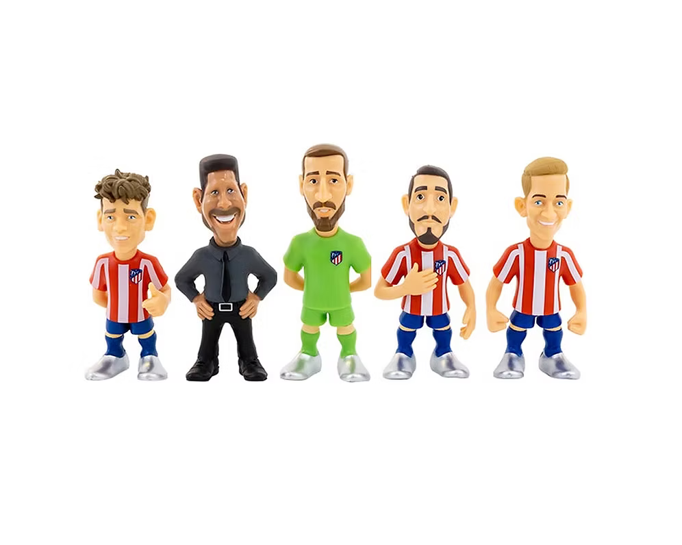 Pack de 5 figurines – Atlético de Madrid B (Simeone, Oblak, Koke, Griezmann)