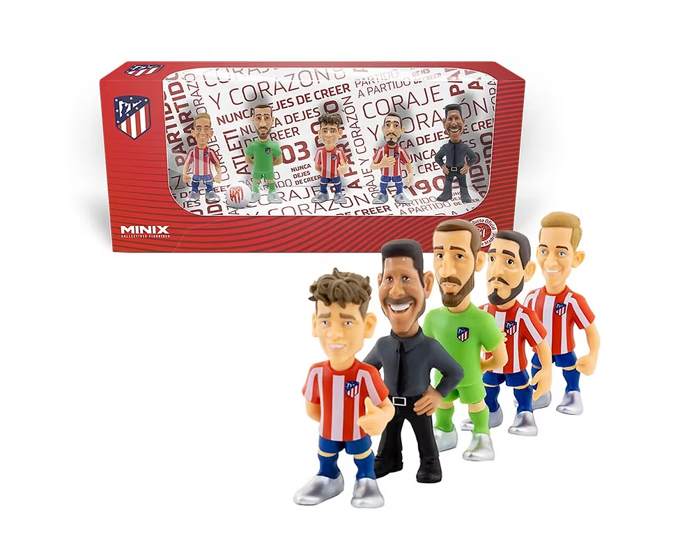 Pack de 5 figurines – Atlético de Madrid B (Simeone, Oblak, Koke, Griezmann)