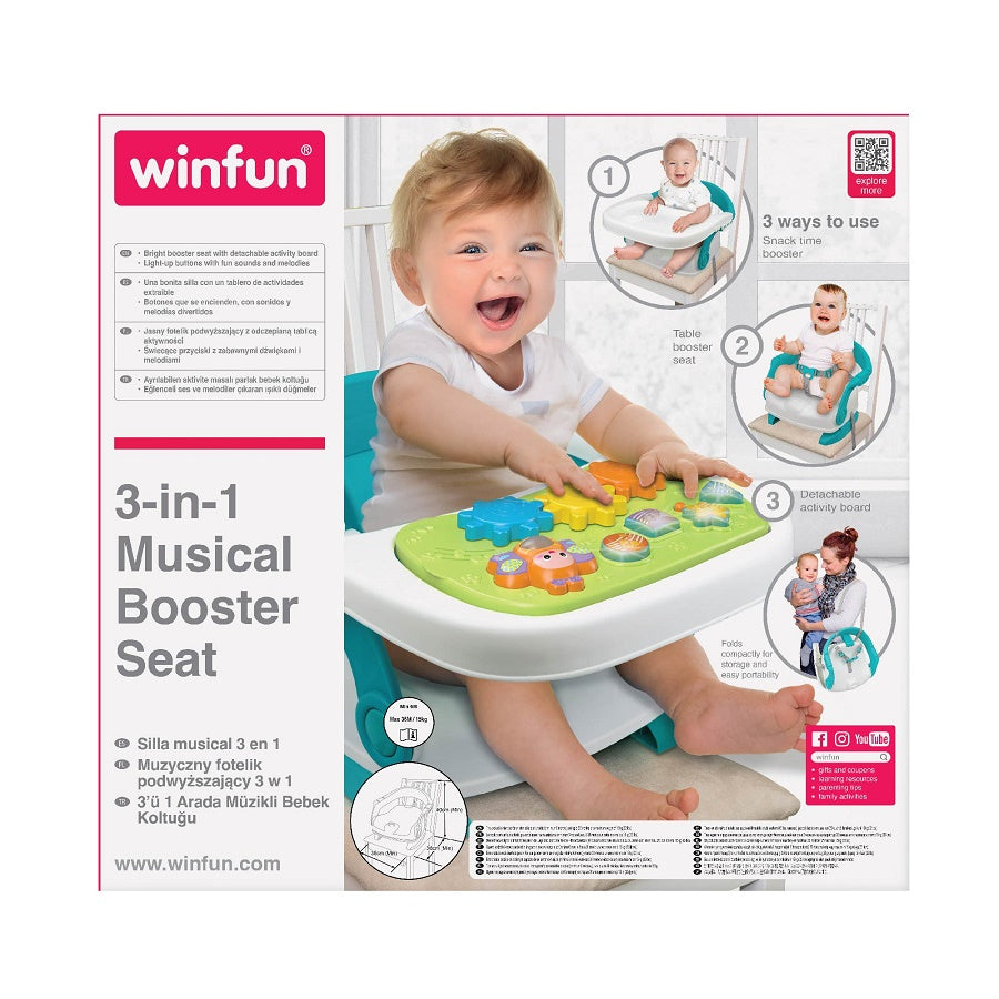 WINFUN – Siège Booster avec Plateau d’Activités | Dès 6 Mois