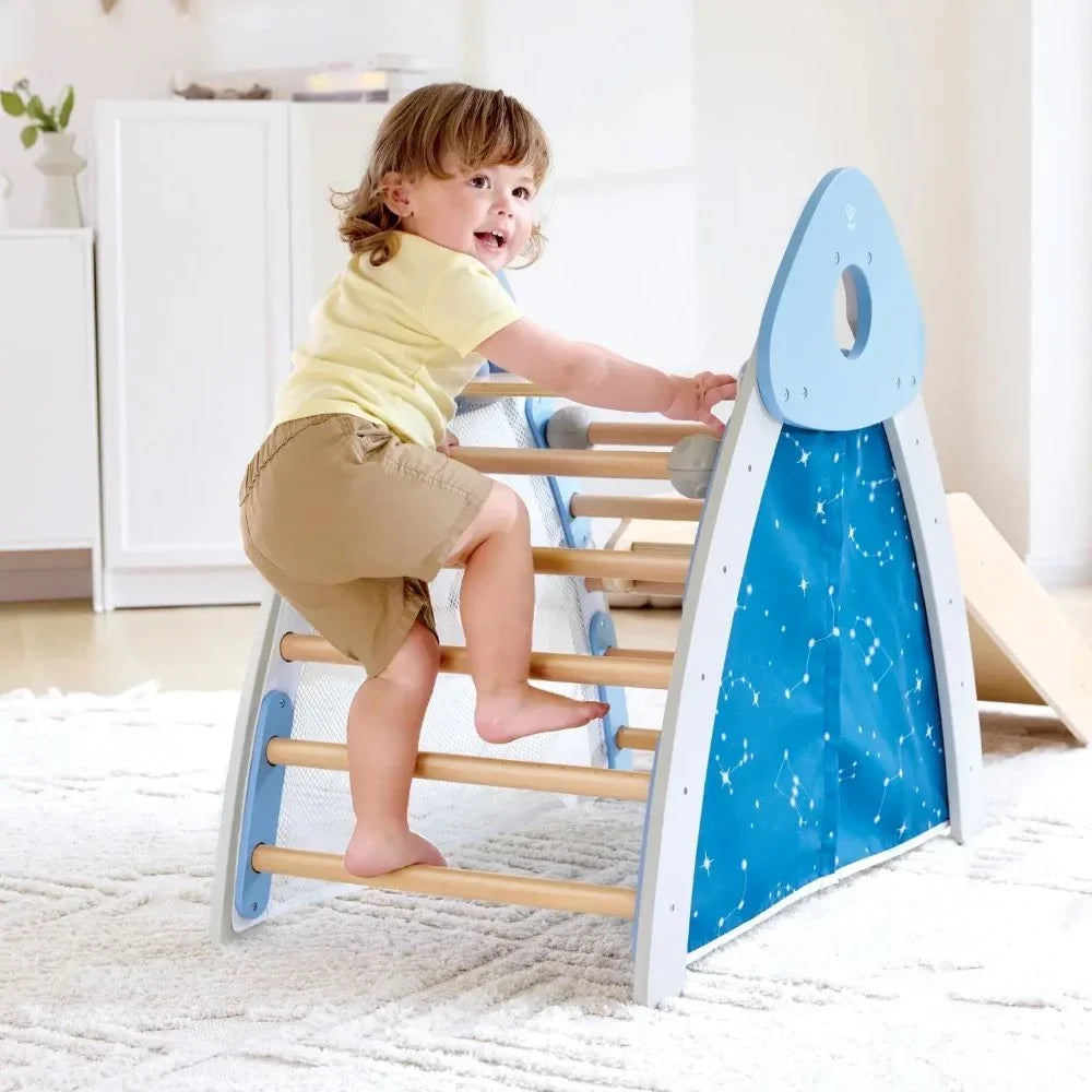 Hape - Aire de Jeu Escalade & Toboggan 4 en 1 – 2-3A
