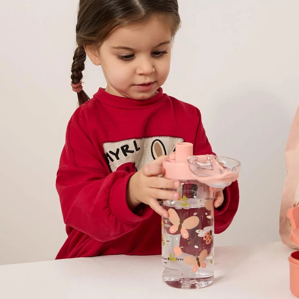 Miniland – Gourde Junior Explorer 500 ml avec bouchon 4m+ – Rose
