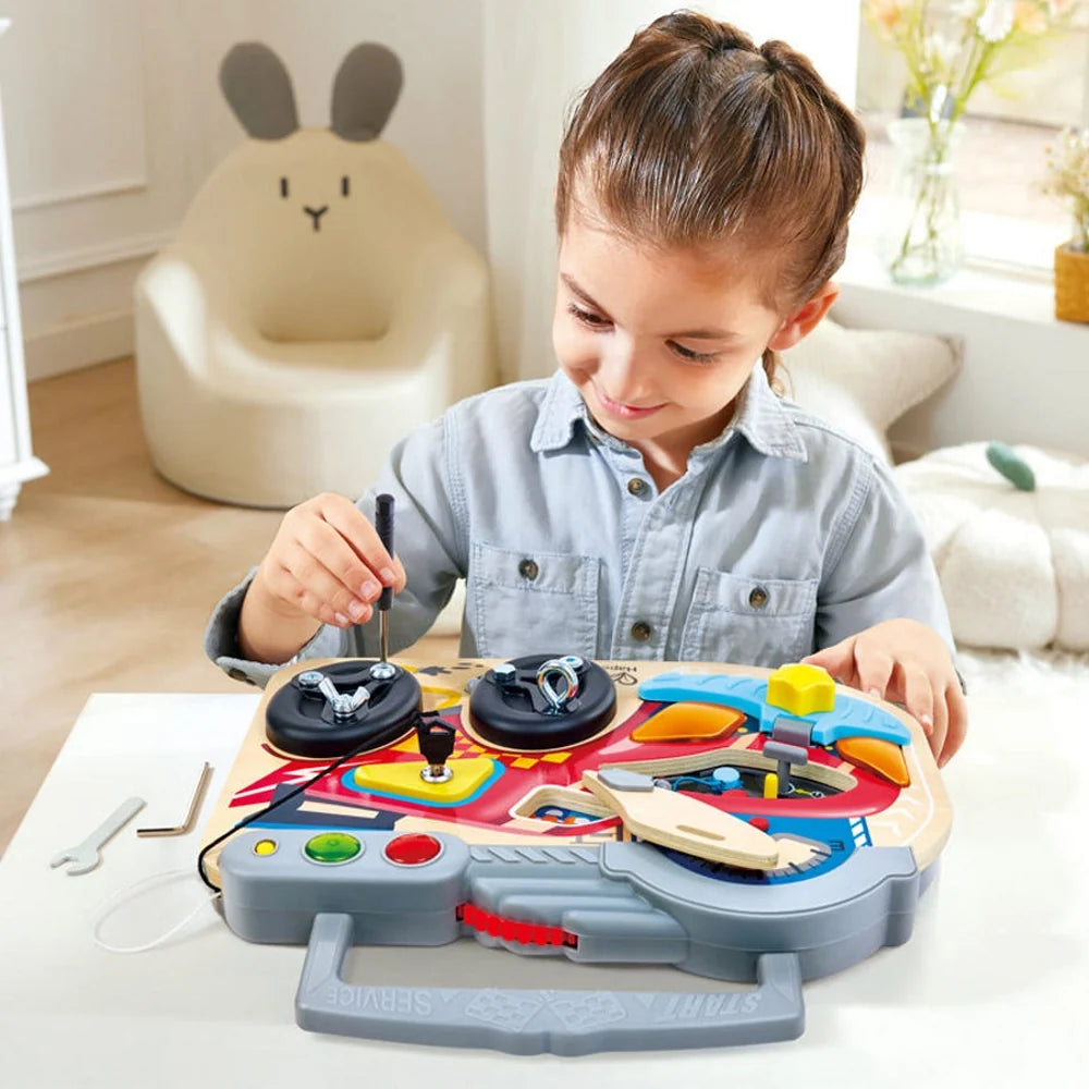 Hape - Little Racers Interactive Busy Board 3-6A