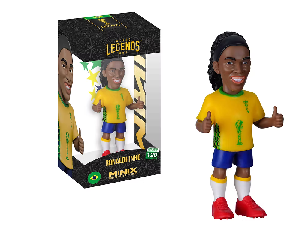 Minix – Figurine de football Ronaldinho World Legends Cup 12 cm