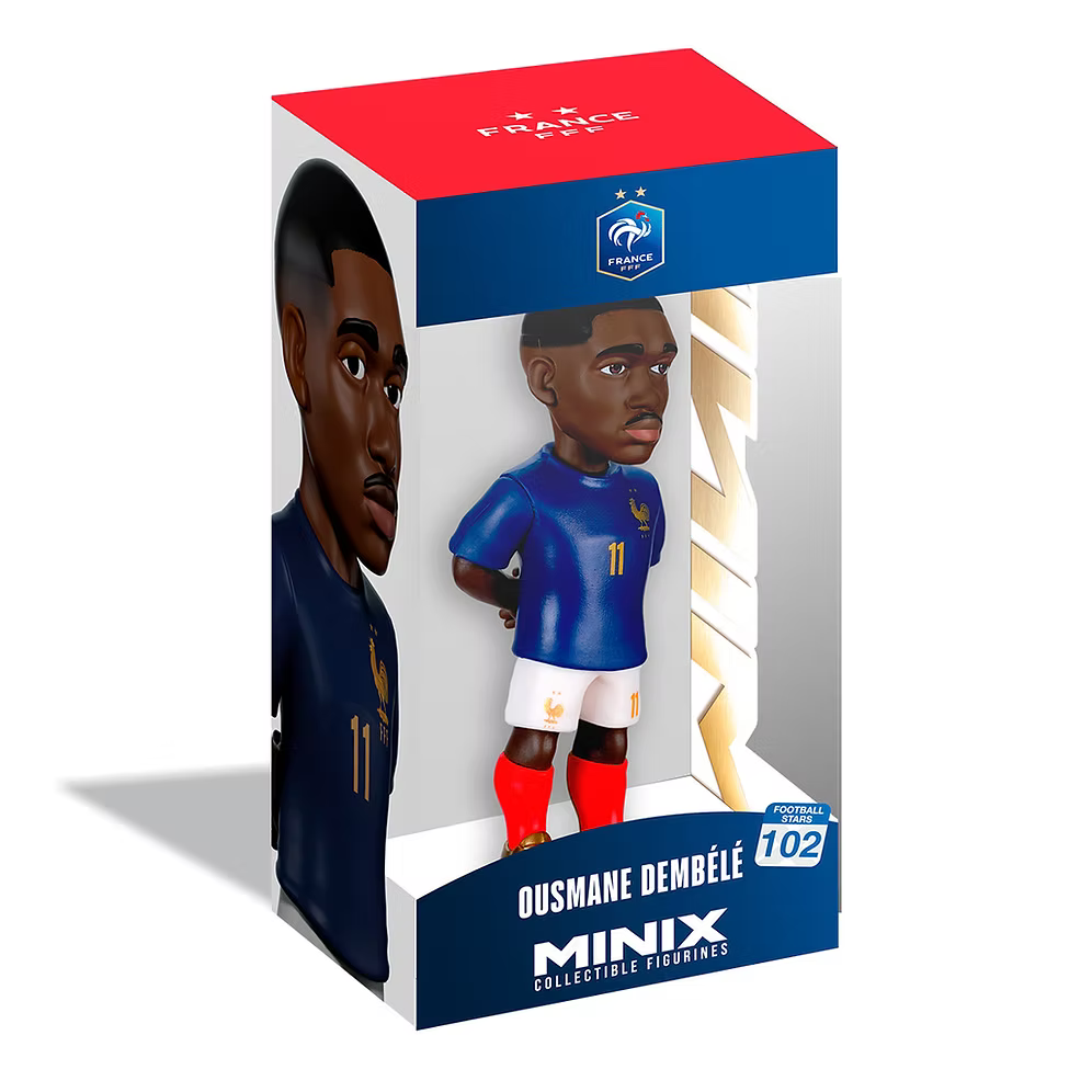 Minix – Figurine de football Ousmane Dembélé Équipe de France 12 cm