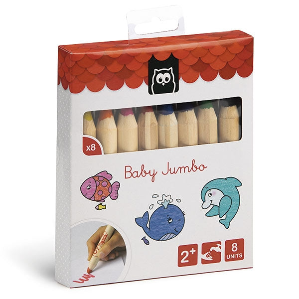 EUREKAKIDS - 12 Crayons De Couleur Bébé Jumbo