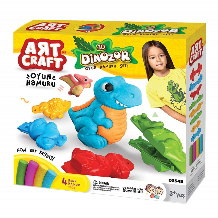 DEDE – Dinosaure 3D Pâte à Modeler | Coffret Créatif dès 3 Ans