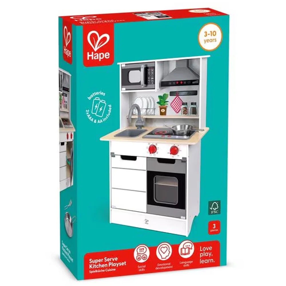 Hape - Grande Cuisine Super Serve en Bois 3-10A