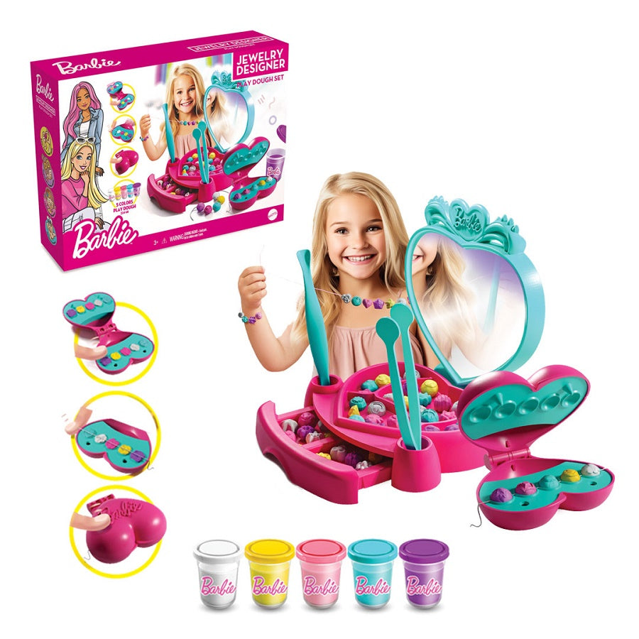DEDE – Perles en Pâte à Modeler Barbie | Coffret Créatif pour Enfants