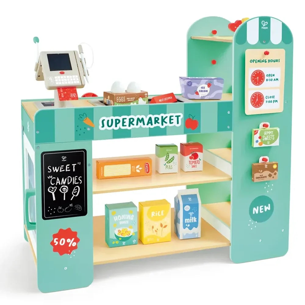 Hape - Supermarché Intelligent en Bois 3-8A