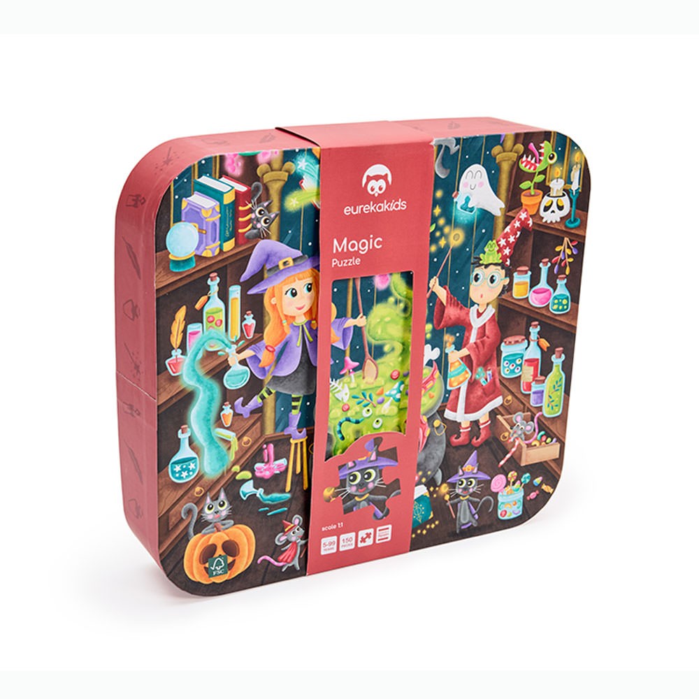 EUREKAKIDS – Puzzle Château Magique 150 pièces