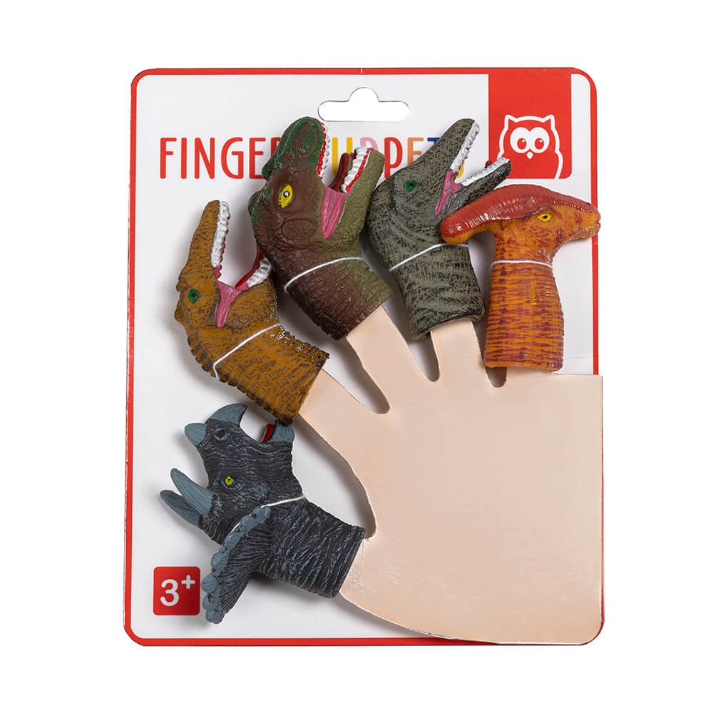 EUREKAKIDS – Set de 5 Marionnettes Dinosaures pour Enfants