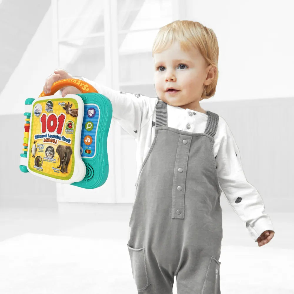 Winfun - Livre d’Apprentissage Bilingue 101 Animaux - 18M+