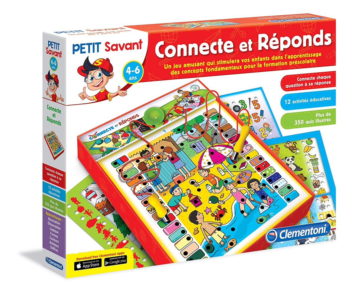 Clementoni - Connecte Et Réponds