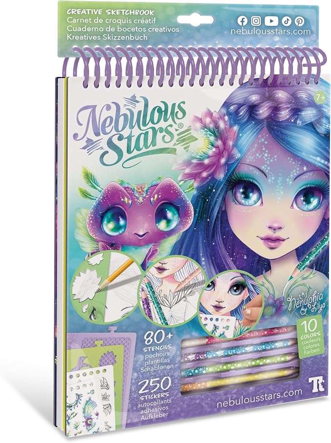 NEBULOUS STARS – Creative Sketchbook Nenuphia | Carnet d’activités créatives
