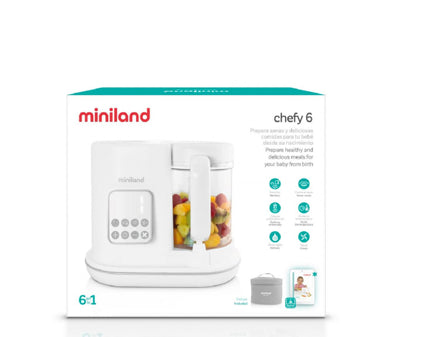 Miniland – Robot cuiseur bébé Chefy 6 en 1