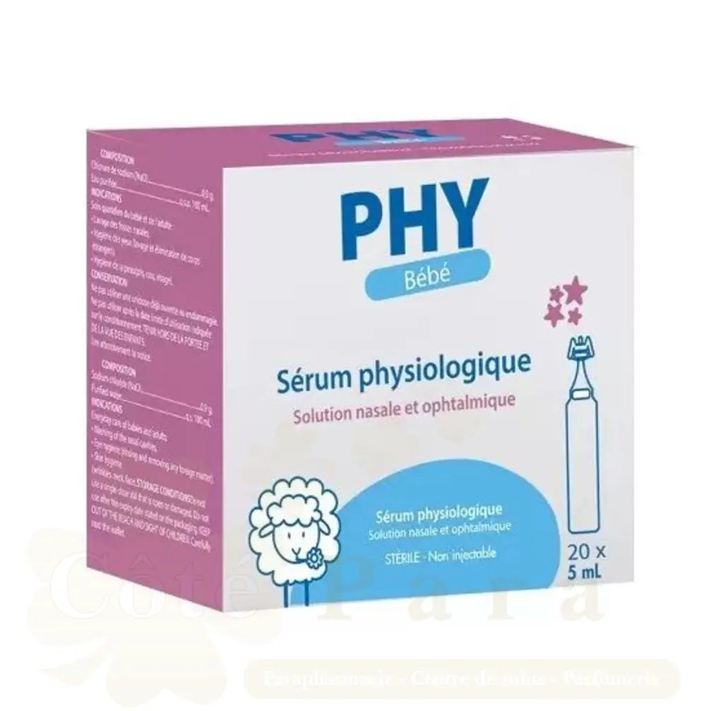 Gilbert – Sérum physiologique 5 ml, boîte de 20 unidoses