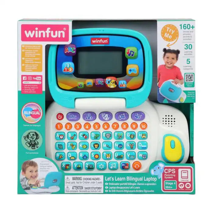 Winfun - Ordinateur Éducatif à 30 Activités | Jeu Interactif Bilingue