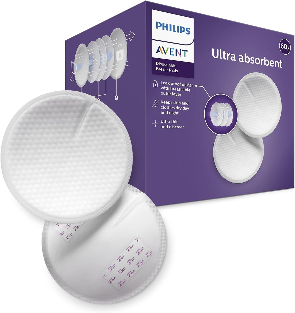 Avent – Coussinets d’Allaitement – 60 Pièces