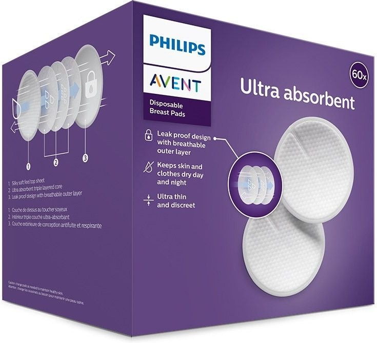Avent – Coussinets d’Allaitement – 60 Pièces