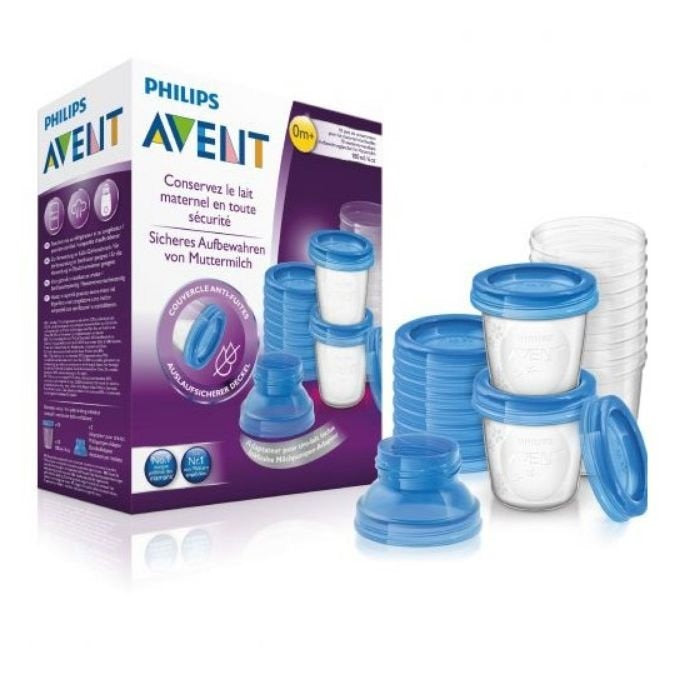 Avent – Set de Pots de Conservation pour Lait Maternel 180 ml