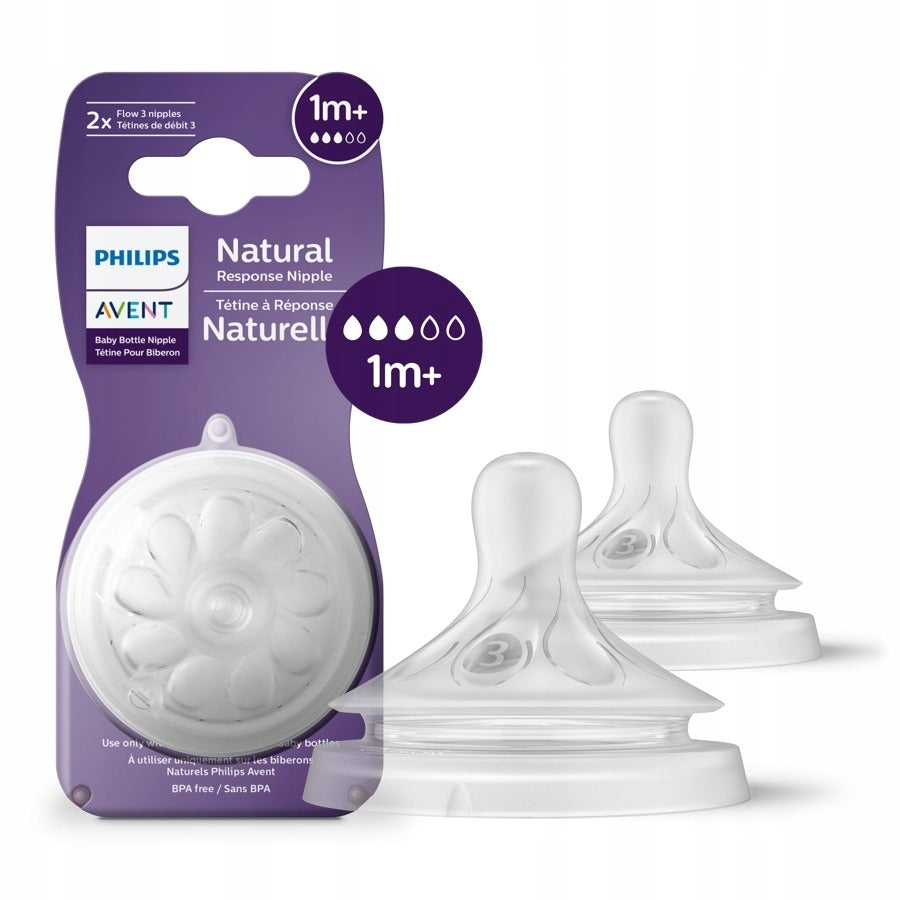Avent – Tétine Natural 1M+ – 2 Pièces