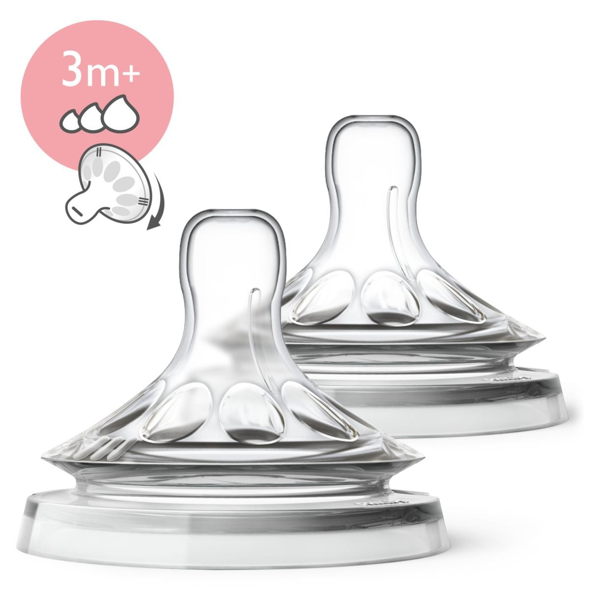 Avent – Tétine Natural 3M+ à Débit Variable