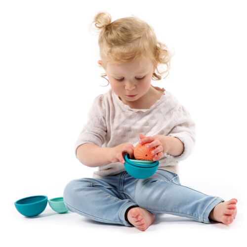 LUDI - Ball-in-Ball – 3 balles sensorielles en silicone