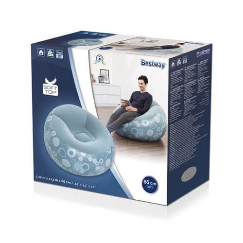 Bestway – Chaise Gonflable 112 × 112 × 66 cm