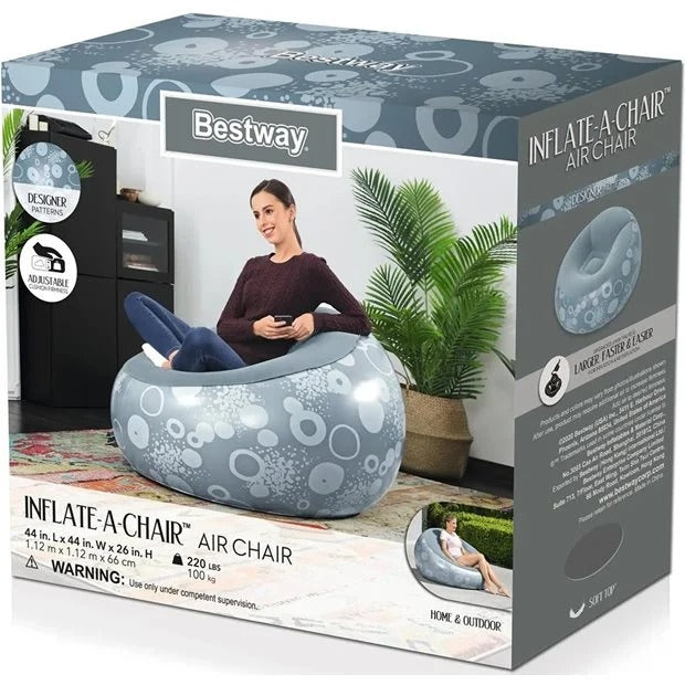 Bestway – Chaise Gonflable 112 × 112 × 66 cm