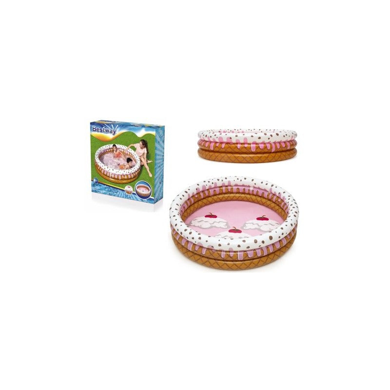 Bestway – Piscine Gonflable Ronde Ice Cream