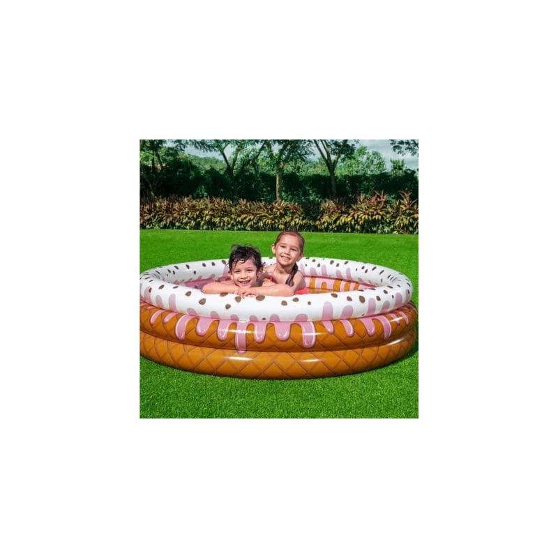 Bestway – Piscine Gonflable Ronde Ice Cream