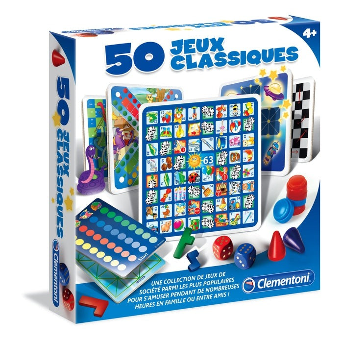 Clementoni – 50 Jeux Classiques