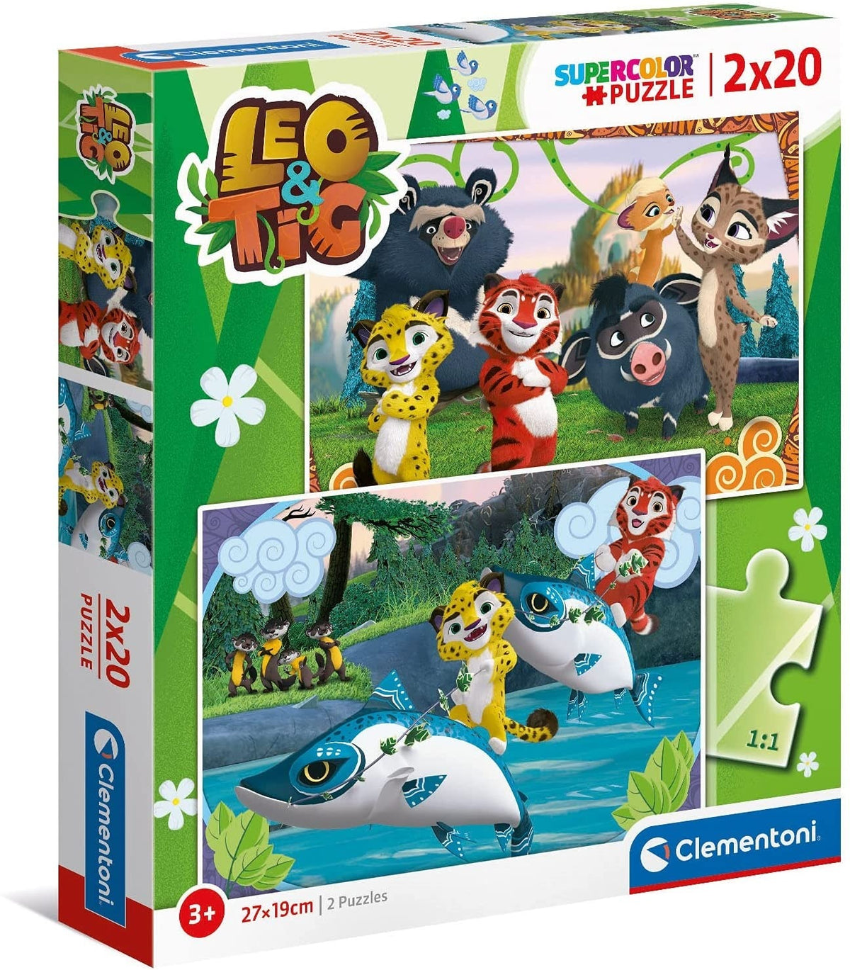 Clementoni – Puzzle 2 × 20 Pièces