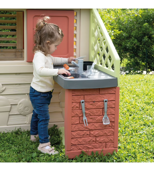 Smoby - Maison Nature avec Cuisine d’Été