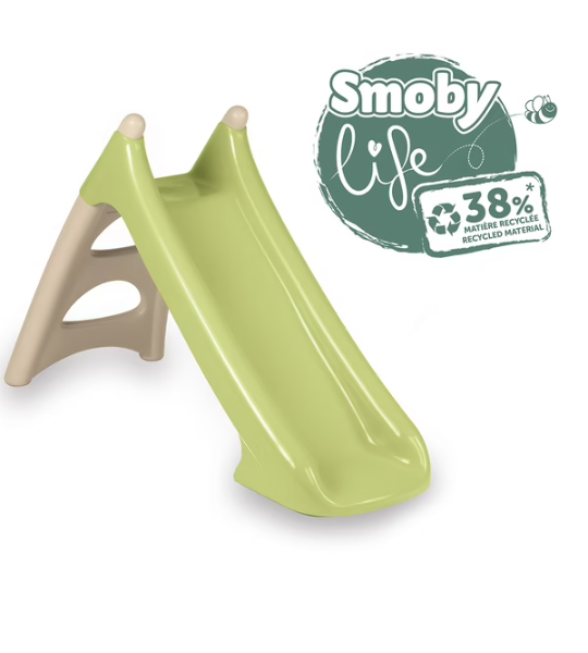 Smoby - Toboggan XS Vert – Toboggan Extérieur pour Tout-Petits