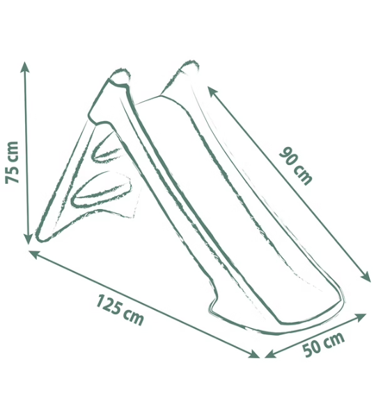 Smoby - Toboggan XS Vert – Toboggan Extérieur pour Tout-Petits